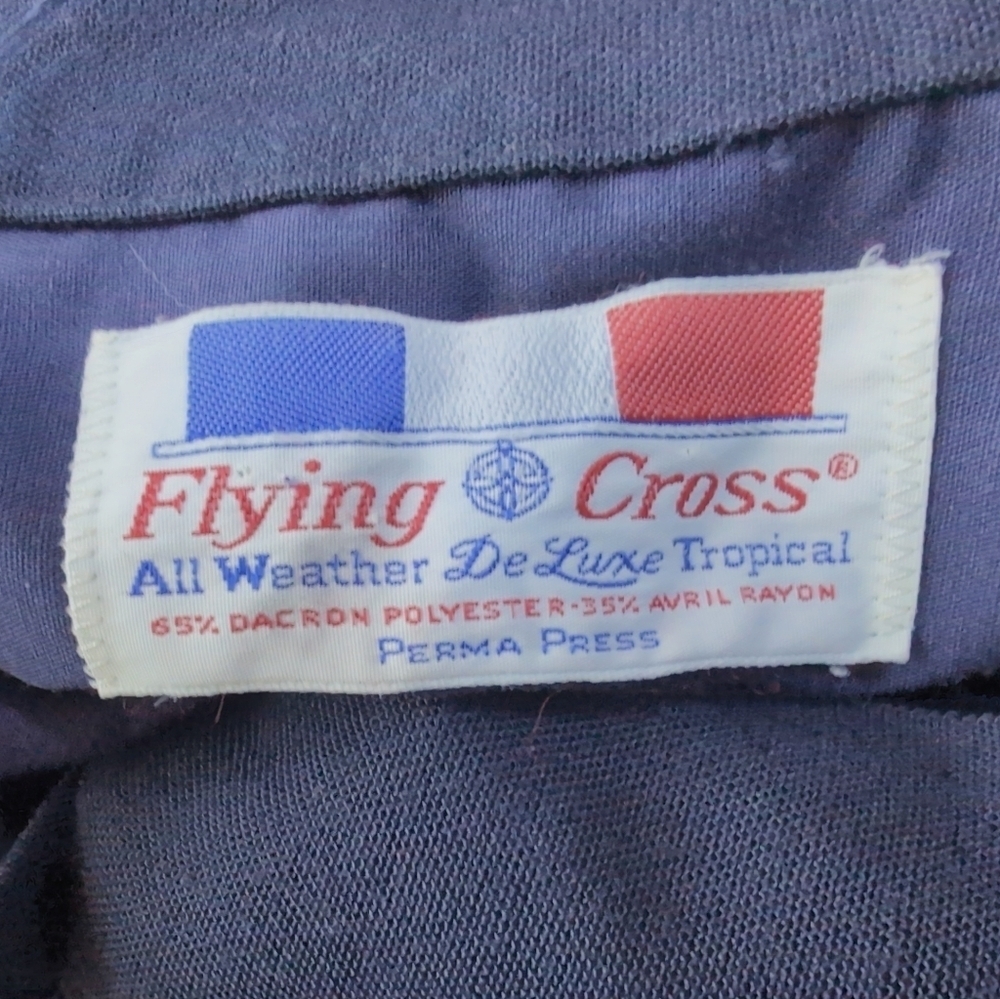 Flying Cross Police Uniform Sz L Men's Blue Button-Up Shirt - Picture 4 of 5